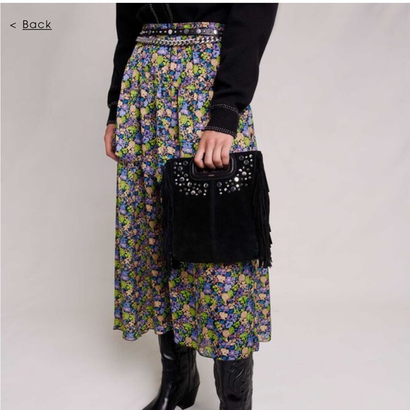 Maje Floral Skirt - Picture 4 of 4